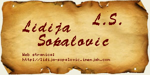 Lidija Šopalović vizit kartica
